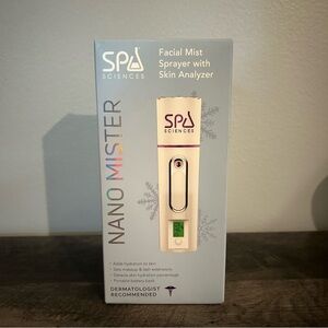 New Spa Sciences Nano Mister Facial Mist Sprayer w/ Skin Analyzer